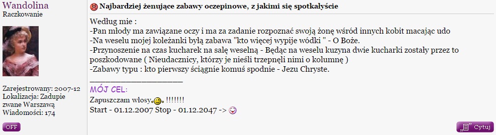 Żenujące zabawy weselne